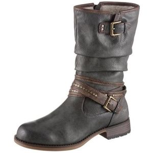 Mustang Shoes Winterlaarzen , enkellaarsjes, winterlaarzen met decoratieve gespen aan de slouchy schacht