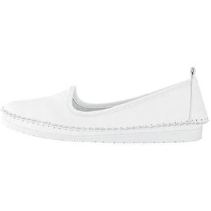 Andrea Conti - Instappers - Wit - Gladleer - Zonder Sluiting