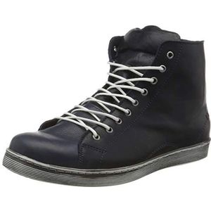 Andrea Conti - 341500 - Veterschoenen - Blauw - Lage Damesschoenen