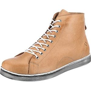 Andrea Conti High Top Sneakers voor dames, camel, 36 EU