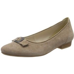 HIRSCHKOGEL Dames gesloten ballerina's 3006826, Beige Taupe 066