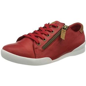 Andrea Conti 347839 Sneakers voor dames, Rood Brandy, 37 EU