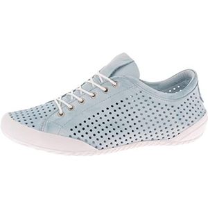 Andrea Conti 0345767 veterschoenen voor dames, halfhoge schoenen, leer, blauw, 39 EU