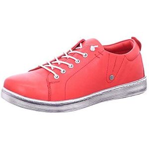 Andrea Conti Veterschoenen, lage damesschoenen 347891, grootte:37, kleur:Rood