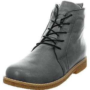 Andrea Conti Dameslaarzen leer veterboot crêpe loopzool 0344616, grijs, 36 EU