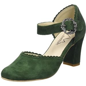 HIRSCHKOGEL Dames 3005715 Pumps, Groen dennenhout 147, 38 EU