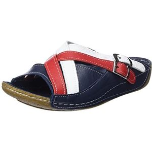 Andrea Conti Dames 0771516 sandalen, d.blauw/wit/rood, 39 EU