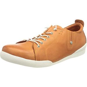 Andrea Conti Veterschoenen lage damesschoenen 0345724, grootte:37, kleur:Oranje