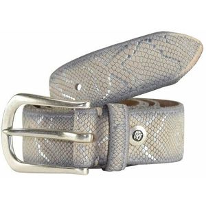 b.belt Riem leer beige 95 cm