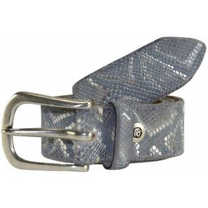 b.belt Riem leer grau 80 cm