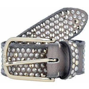 b.belt - Nietengürtel Leder Gürtel 1 ct Grau Damen (169.89 € / 1 ct)