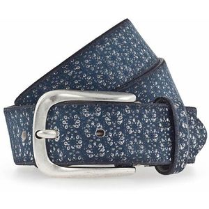 b.belt Riem leer marine 85 cm