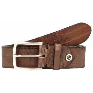 b.belt Riem leer schlamm-grau 95 cm