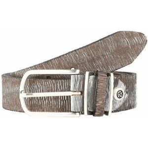 b.belt Fashion Basics Cuno Riem Leer silbermetallic 80 cm