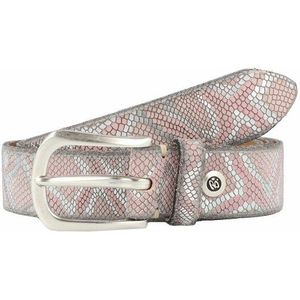 b.belt Riem leer rose-silver-metallic 90 cm