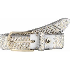 b.belt Studded riem leer