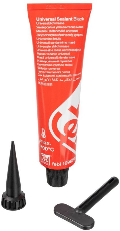 Zwart Silicoon Lijm - Temperatuurbereik -40 tot 300 °C