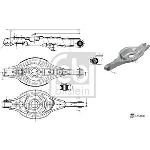 FEBI BILSTEIN Draagarm MAZDA 185608 KD3528300 Draagarm, wielophanging