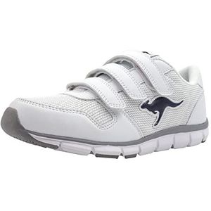 KangaROOS - K-Bluerun 701 B - Unisex Sneaker - Wit - Donkerblauw - Synthetisch