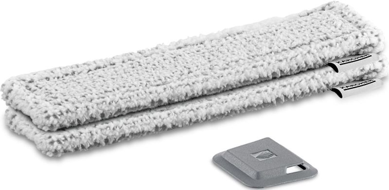 Kärcher Microvezelafdekkingen voor buitenramen + schraperaccessoires voor raamreiniger, compatibel met het sproeiapparaat Referentienummer 2.633-129.0
