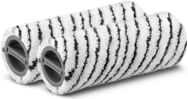 Karcher - Microvezelrollen Steen - 2 Stuks - Kleur: Grijs - Materiaal: Microvezel