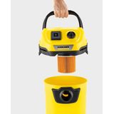 KÄRCHER Nass-Trockensauger WD 3 P V-17/4/20, 1000 W, 17 L, gelb