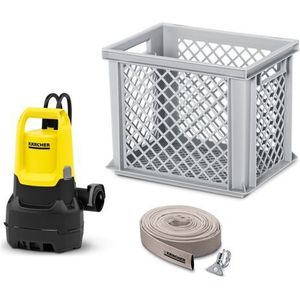 Karcher SP 16.000 Flood Box | Dompelpomp voor vuil water | incl. 10 m Evacuation Hose + PE Box - 1.645-831.0