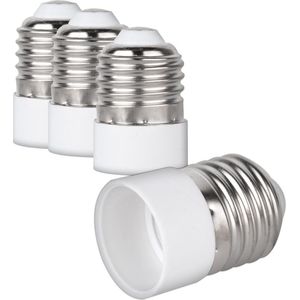 kwmobile verloopfitting E27 naar E14 - 4 stuks fitting omvormers - Verander je E27 fitting naar een E14 fitting - Voor spaar, LED- en halogeenlampen