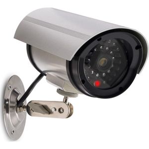 kwmobile dummy camera realistische look - Nep beveiligingscamera met knipperend LED-licht en kabel - Werkt op batterijen
