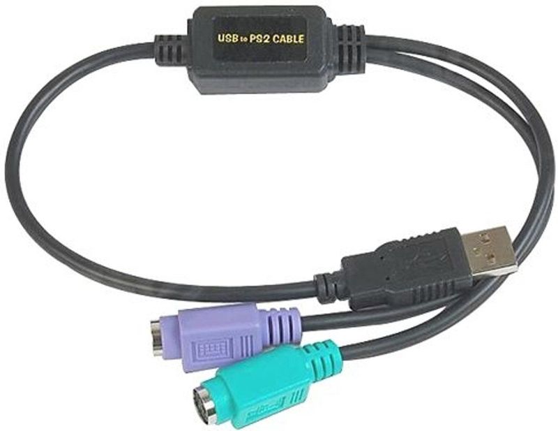 Datalogic - Adapter Adp203 - PS2 naar USB - Zwart - 0,5 m