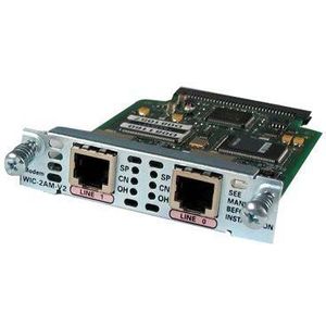 Cisco WIC-2AM-V2 netwerkkaart Ethernet 0,056 Mbit/s intern – Netwerkkaarten (intern, bekabeld, minislot, ethernet, 0,056 Mbit/s)