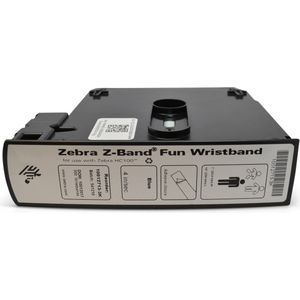 Zebra - Z-Band Fun - Polsbanden - Blauw - 6 Cartridges per Kit - 350 Banden per Cartridge