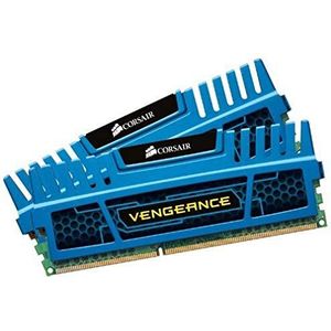 Corsair CMZ16GX3M2A1600C10B Vengeance 16GB (2x8GB) DDR3 CL10 XMP Performance Desktop Memory 16GB mit 2x 8GB (1600Mhz) blauw