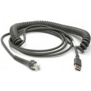 Datalogic - USB Kabel - 5 Meter - Gewikkeld Ontwerp - Compatibel met Gryphon