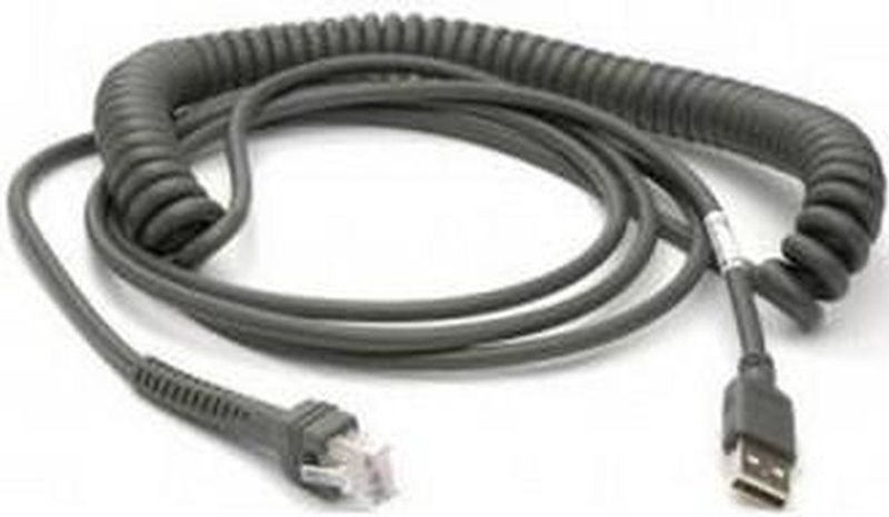 Datalogic 5 m USB2.0 A – USB Kabel (USB A, männlich/männlich, Schwarz)