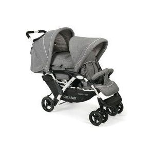 CHIC 4 BABY Kinderwagen DUO Melange Grijs-wit