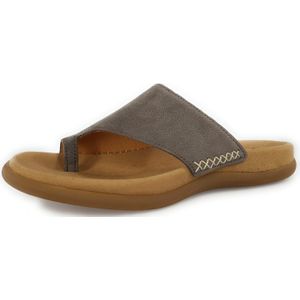 Gabor Slippers Grijs Leer - Dames