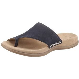 Gabor - Damesslippers - Nubuckleer - Zwart - Rubber