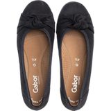 Ballerina - Effen - Leer/Suède - Gevoerd - Slip-on - Platte Hak