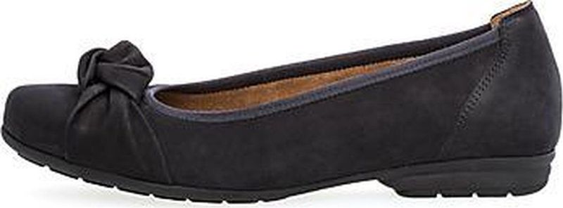 Ballerina - Effen - Leer/Suède - Gevoerd - Slip-on - Platte Hak