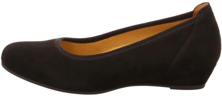 Gabor - Comfort Sleehak Pumps - Zwart - Suède - Rubber Zool