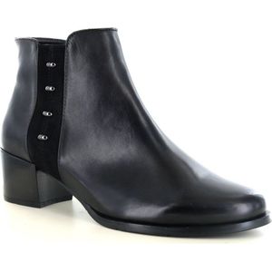 Regarde le Ciel Jolene Zwarte leren enkellaar s