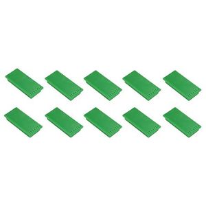FRANKEN HM2350 02 Rechthoekige magneten, 10 stuks, hoogwaardige zelfklevende magneten voor kantoor, huishouden, werkplaats, ideaal voor whiteboards, koelkast, planborden of showkasten, 23 x 50 mm,