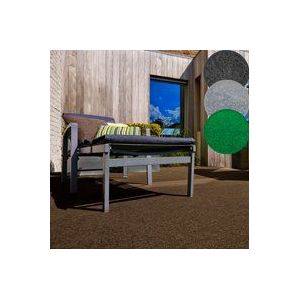 Andiamo Kunstrasen "Edinburgh, Made in Netherlands", rechteckig, 4 mm Höhe, aus Nadelfilz, mit Drainagenoppen, für Balkon, Terasse, Wintergarten