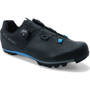 CUBE Fietsschoenen MTB Peak Pro - Sportschoenen - Raceschoenen - Zwart/Blauw - Maat 44