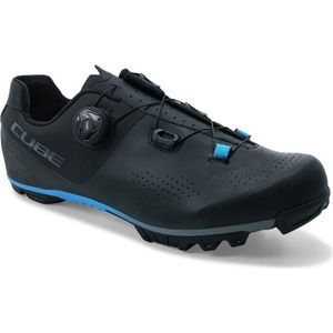 CUBE MTB Peak Pro - Fietsschoenen - Zwart/Blauw - Materiaal: Synthetisch