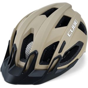 CUBE Fietshelm Quest - Racefiets helm - 15 Ventilatiegaten - SNAP 360 Fit System - Met LED-lamp - Verstelbaar - 59-64 cm - XL - Matt Taupe