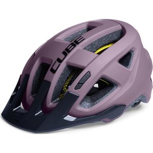 CUBE Fietshelm Fleet - 49-55 cm - Allround-helm - MIPS - 14 Ventilatiegaten - SNAP 360 fit-systeem - X-Lock-montagesysteem - Verstelbaar - S - Paars
