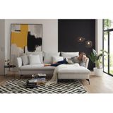 andas Ecksofa "LIVORNO,258 cm, L-Form,", Schlaffunktion u. Bettkasten (139/224cm), Samt, Struktur, Webstoff
