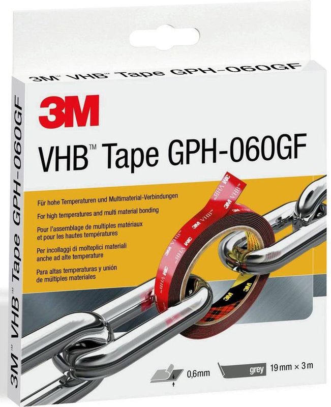 GPH-060F19-3 Klebeband Grau (l x b) 3 m x 19 mm 1 St. - 3M